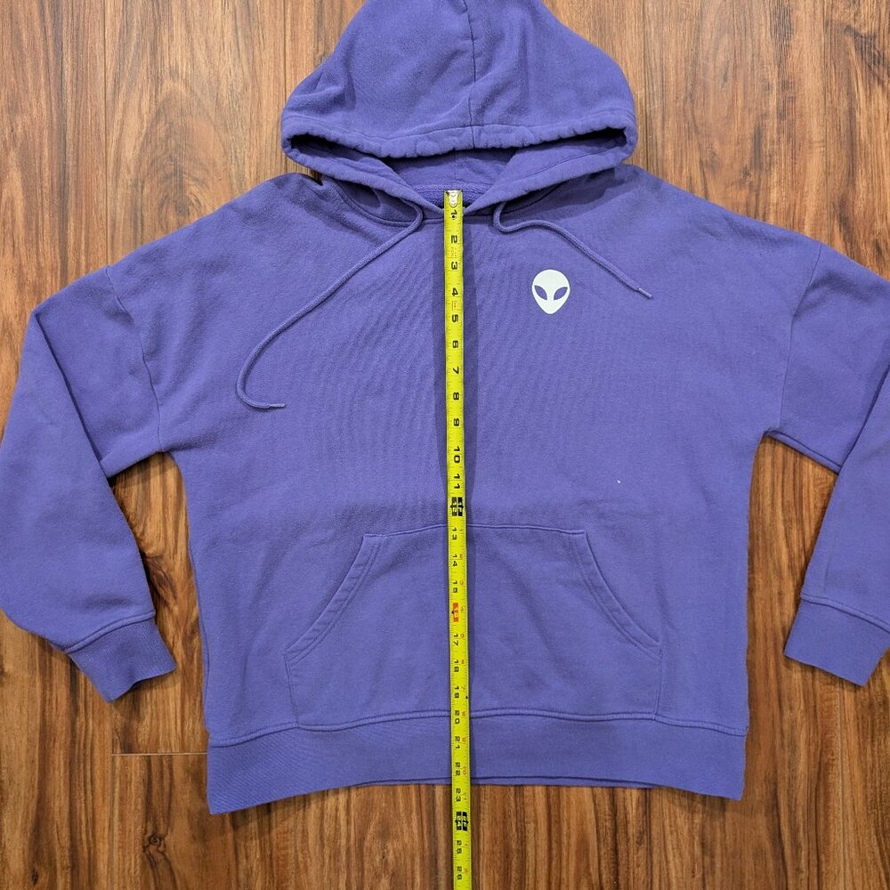Alien Labs Hoodie Sweatshirt Womens Medium A Lab Lavender Purple Logo Sweatshirt - Picture 7 of 11